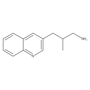 (2S)-2-Methyl-3-quinolin-3-ylpropan-1-amine结构式