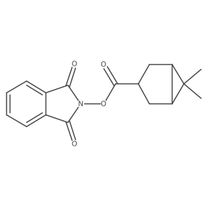 1,3-dioxo-2,3-dihydro-1H-isoindol-2-yl (1R,3s,5S)-6,6-dimethylbicyclo[3.1.0]hexane-3-carboxylate Structure