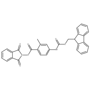 1,3-dioxo-2,3-dihydro-1H-isoindol-2-yl 4-({[(9H-fluoren-9-yl)methoxy]carbonyl}amino)-2-methylbenzoate Structure