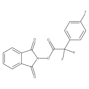 1,3-dioxo-2,3-dihydro-1H-isoindol-2-yl 2,2-difluoro-2-(4-fluorophenyl)acetate结构式