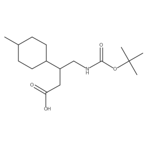 4-{[(Tert-butoxy)carbonyl]amino}-3-(4-methylcyclohexyl)butanoic acid Structure