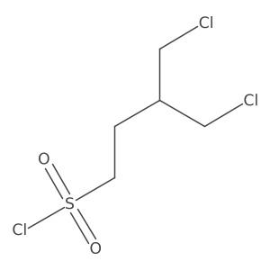 4-Chloro-3-(chloromethyl)butane-1-sulfonyl chloride结构式