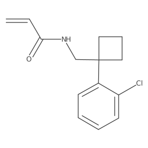 N-[[1-(2-Chlorophenyl)cyclobutyl]methyl]prop-2-enamide Structure