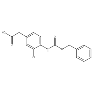 2-(4-{[(Benzyloxy)carbonyl]amino}-3-chlorophenyl)acetic acid结构式