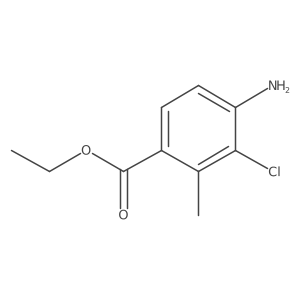 Ethyl 4-amino-3-chloro-2-methylbenzoate结构式