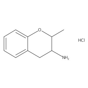 2-Methyl-3,4-dihydro-2H-chromen-3-amine;hydrochloride结构式