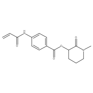 1-Methyl-2-oxopiperidin-3-yl 4-(prop-2-enamido)benzoate结构式