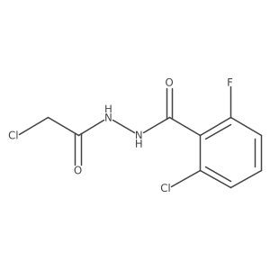 2-Chloro-N'-(2-chloroacetyl)-6-fluorobenzohydrazide结构式