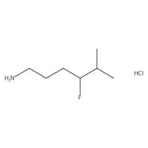 4-Fluoro-5-methylhexan-1-amine;hydrochloride Structure