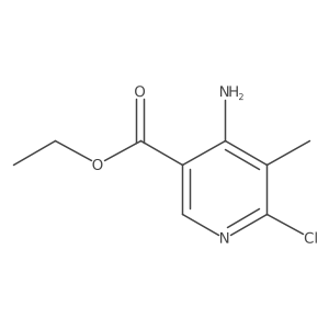 Ethyl 4-amino-6-chloro-5-methylnicotinate结构式