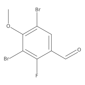 3,5-Dibromo-2-fluoro-4-methoxybenzaldehyde Structure