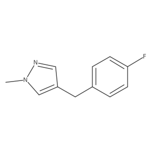 4-(4-Fluorobenzyl)-1-methyl-1H-pyrazole Structure