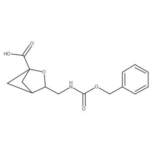 3-({[(Benzyloxy)carbonyl]amino}methyl)-2-oxabicyclo[2.1.1]hexane-1-carboxylic acid结构式