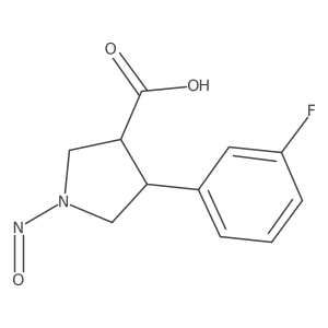 4-(3-Fluorophenyl)-1-nitrosopyrrolidine-3-carboxylic acid Structure