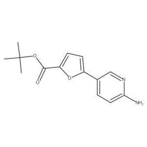 Tert-butyl 5-(6-aminopyridin-3-yl)furan-2-carboxylate Structure