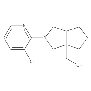 [2-(3-Chloropyridin-2-yl)-octahydrocyclopenta[c]pyrrol-3a-yl]methanol Structure