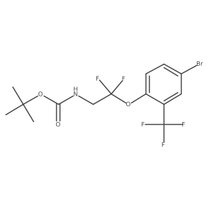 tert-butyl N-{2-[4-bromo-2-(trifluoromethyl)phenoxy]-2,2-difluoroethyl}carbamate Structure