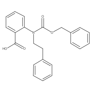 2-{[(Benzyloxy)carbonyl](2-phenylethyl)amino}benzoic acid结构式