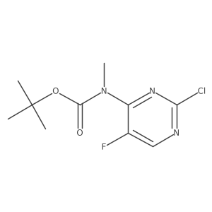 tert-butyl N-(2-chloro-5-fluoropyrimidin-4-yl)-N-methylcarbamate Structure