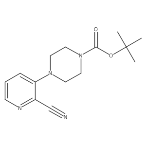 Tert-butyl 4-(2-cyanopyridin-3-yl)piperazine-1-carboxylate Structure