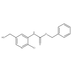 benzyl N-[2-chloro-5-(hydroxymethyl)pyridin-3-yl]carbamate Structure