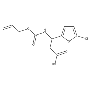 3-(5-Chlorothiophen-2-yl)-3-{[(prop-2-en-1-yloxy)carbonyl]amino}propanoic acid Structure