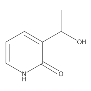 3-(1-Hydroxyethyl)pyridin-2(1H)-one结构式