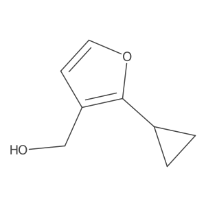 (2-Cyclopropylfuran-3-yl)methanol Structure