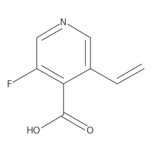 3-Fluoro-5-vinylisonicotinic acid结构式