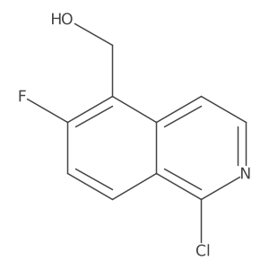 (1-Chloro-6-fluoroisoquinolin-5-yl)methanol结构式