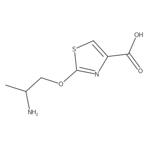 2-(2-Aminopropoxy)-1,3-thiazole-4-carboxylic acid Structure