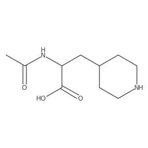 (2S)-2-acetamido-3-(piperidin-4-yl)propanoic acid结构式