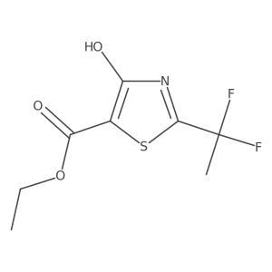 Ethyl 2-(1,1-difluoroethyl)-4-hydroxythiazole-5-carboxylate Structure