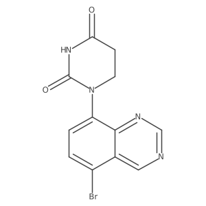 1-(5-Bromoquinazolin-8-yl)-1,3-diazinane-2,4-dione结构式