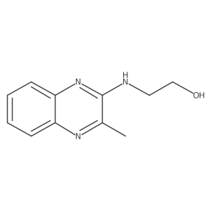 2-[(3-Methyl-2-quinoxalinyl)amino]ethanol结构式