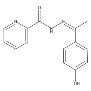 N'-[(1E)-1-(4-hydroxyphenyl)ethylidene]pyridine-2-carbohydrazide结构式