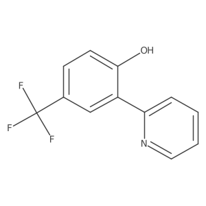 Phenol, 2-(2-pyridinyl)-4-(trifluoromethyl)- Structure