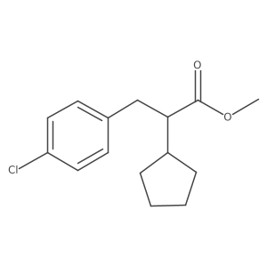 Methyl 3-(4-chlorophenyl)-2-cyclopentylpropanoate Structure
