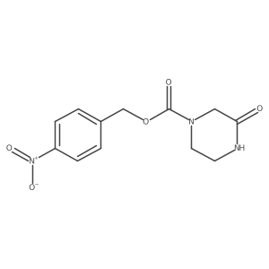 4-p-Nitrobenzyloxycarbonyl-2-oxopiperazine Structure