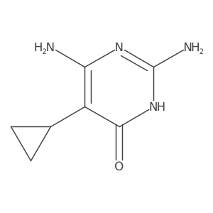 2,6-Diamino-5-cyclopropyl-3,4-dihydropyrimidin-4-one Structure