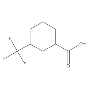 rel-(1R,3R)-3-(Trifluoromethyl)cyclohexane-1-carboxylicacid Structure