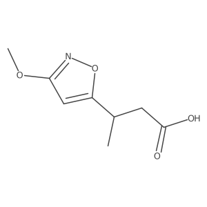 3-(3-Methoxy-1,2-oxazol-5-yl)butanoic acid Structure