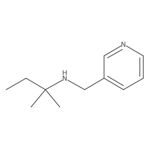 2-methyl-N-(pyridin-3-ylmethyl)butan-2-amine结构式