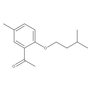 1-[5-Methyl-2-(3-methylbutoxy)phenyl]ethanone结构式