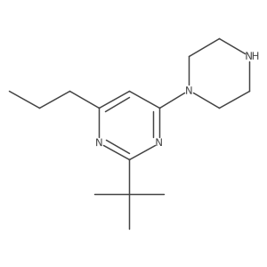 2-Tert-butyl-4-piperazin-1-yl-6-propylpyrimidine Structure