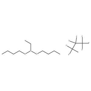 Dibutoxy(ethyl)phosphane;1,1,1,2,2,3,3-heptafluoro-3-iodopropane结构式