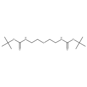 tert-butyl N-{2-[(2-{[(tert-butoxy)carbonyl]amino}ethyl)sulfanyl]ethyl}carbamate Structure