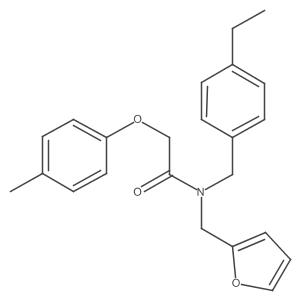 N-(4-ethylbenzyl)-N-(furan-2-ylmethyl)-2-(4-methylphenoxy)acetamide Structure