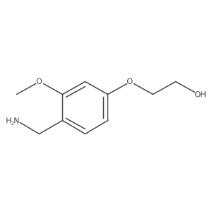 2-(4-Aminomethyl-3-methoxyphenoxy)ethanol Structure