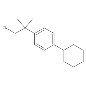 1-(2-Chloro-1,1-dimethylethyl)-4-cyclohexylbenzene结构式